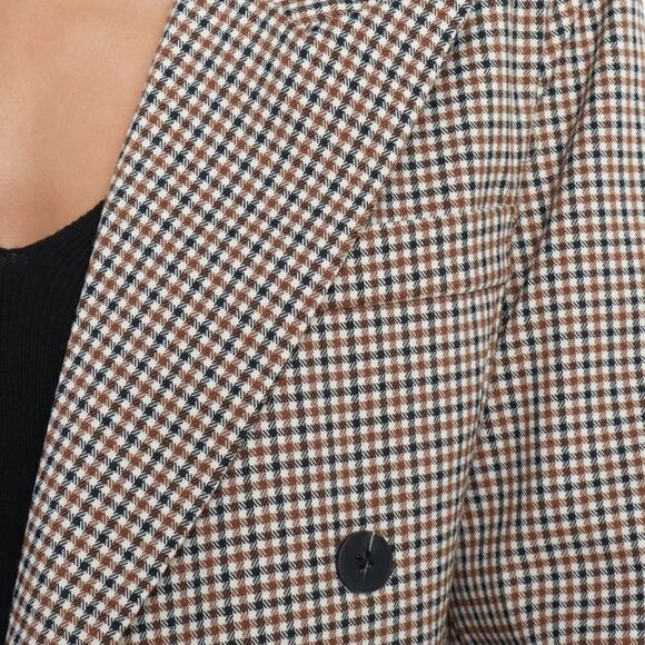 New Petal and pup Juliette classic Earth Tones plaid blazer Sz 6 - Picture 12 of 12